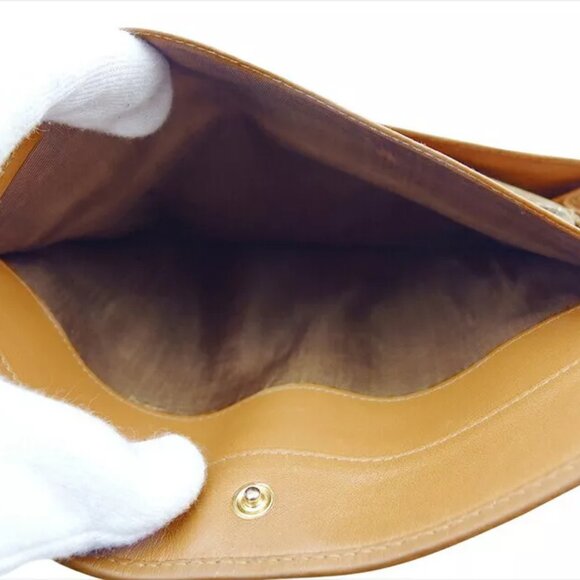 Celine long wallet macadam beige PVC x leather Authentic USED - Picture 6 of 11